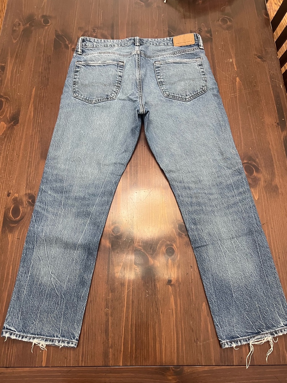 American Eagle Men's Slim Straight Blue Jeans Size 32x30 LN - Picture 2 of 4